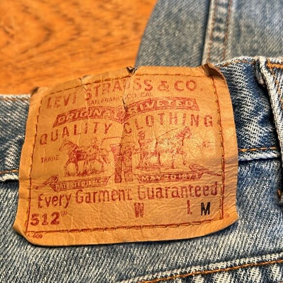 Levi’s 512 Vintage Jeans 7 JR Slim Fit Tapered Leg Light - Picture 5 of 11